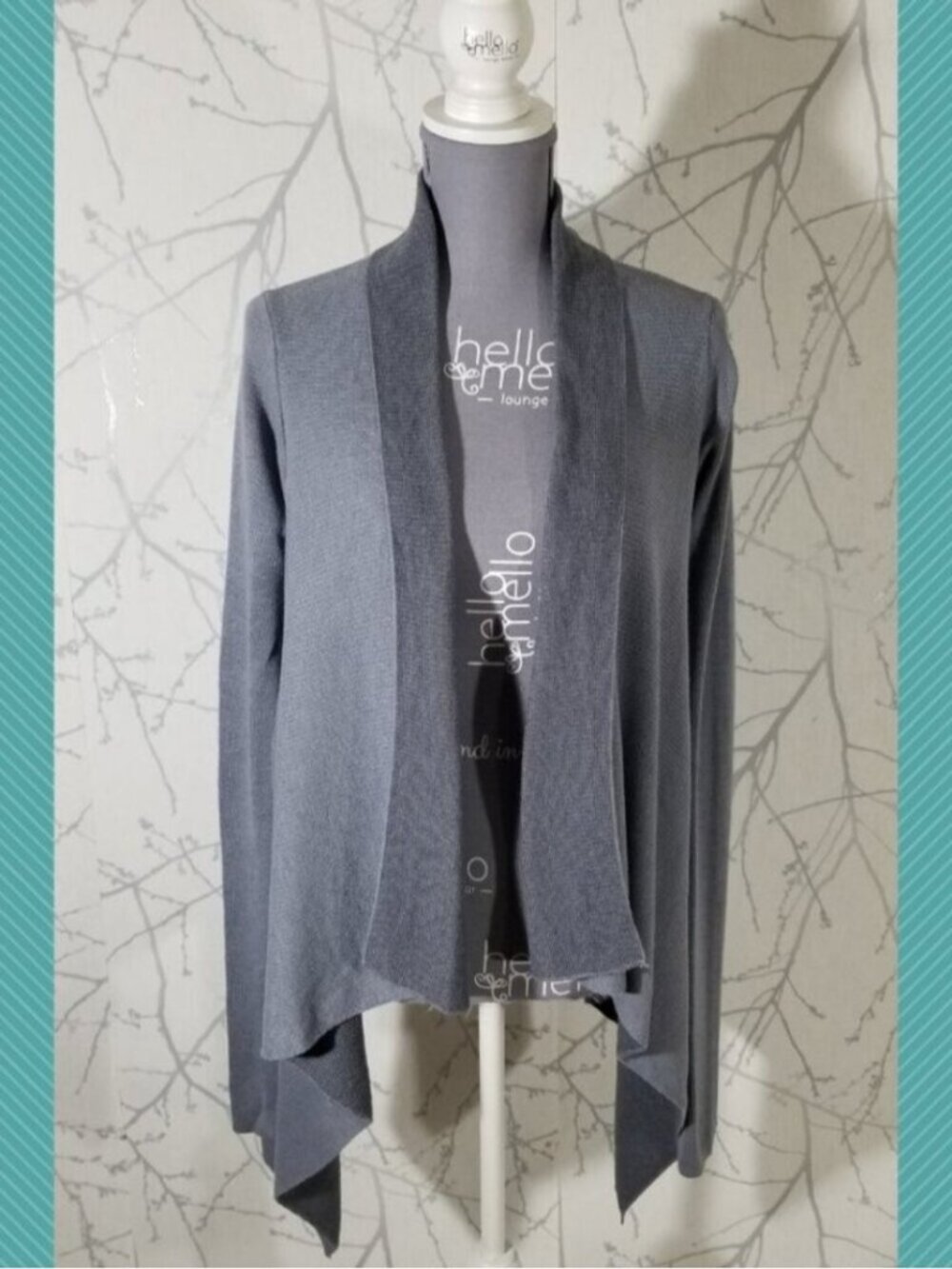 Lululemon Blue Boolux Waterfall Reflection Wrap Cardigan